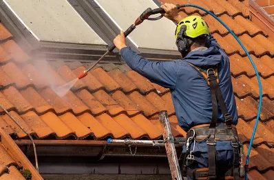 Démoussage et hydrofuge de toiture à Amendeuix-Oneix